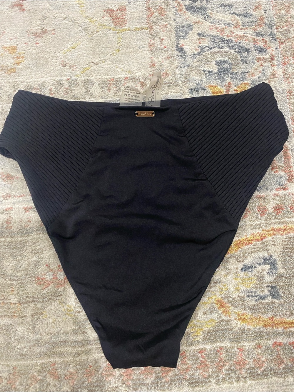 Beach Bunny Black High-Waist Bikini Bottom